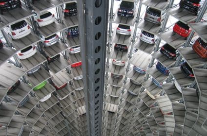 flotte voitures parking