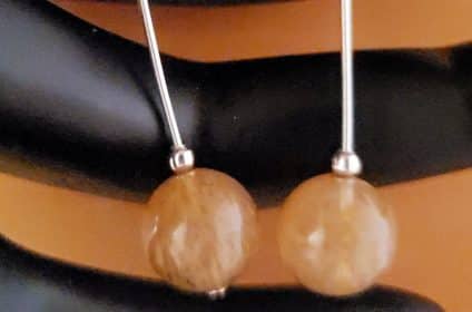 Boucles d'oreilles citrine