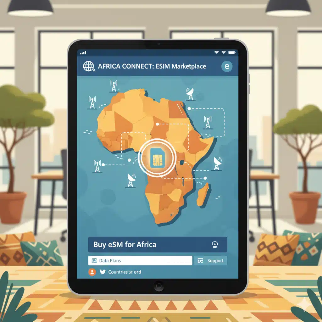 plate-forme de vente des cartes eSIM SIM pour l'Afrique