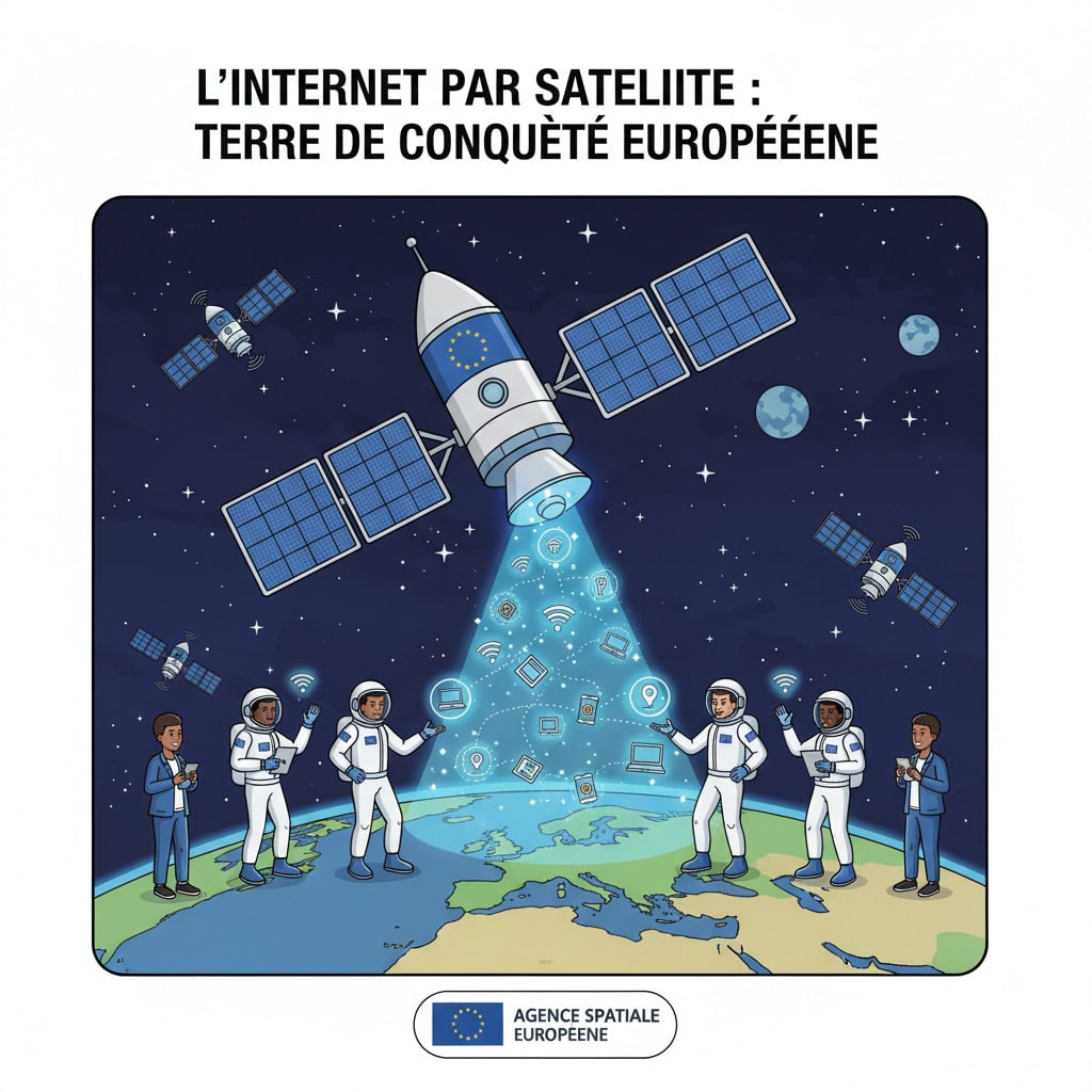 Internet par satellite à la conquête de l'Europe par Bisatel Telecom