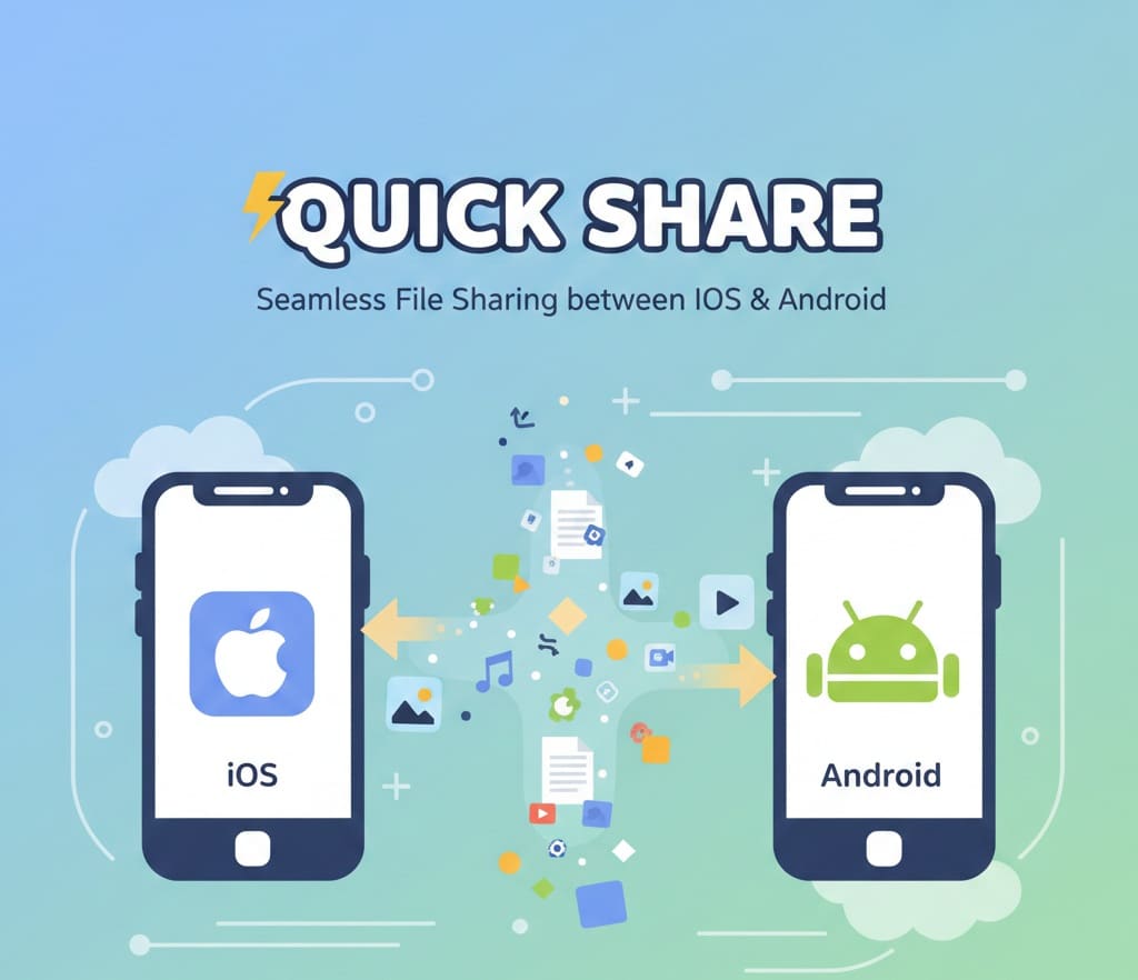Quick Share ios android bisatel