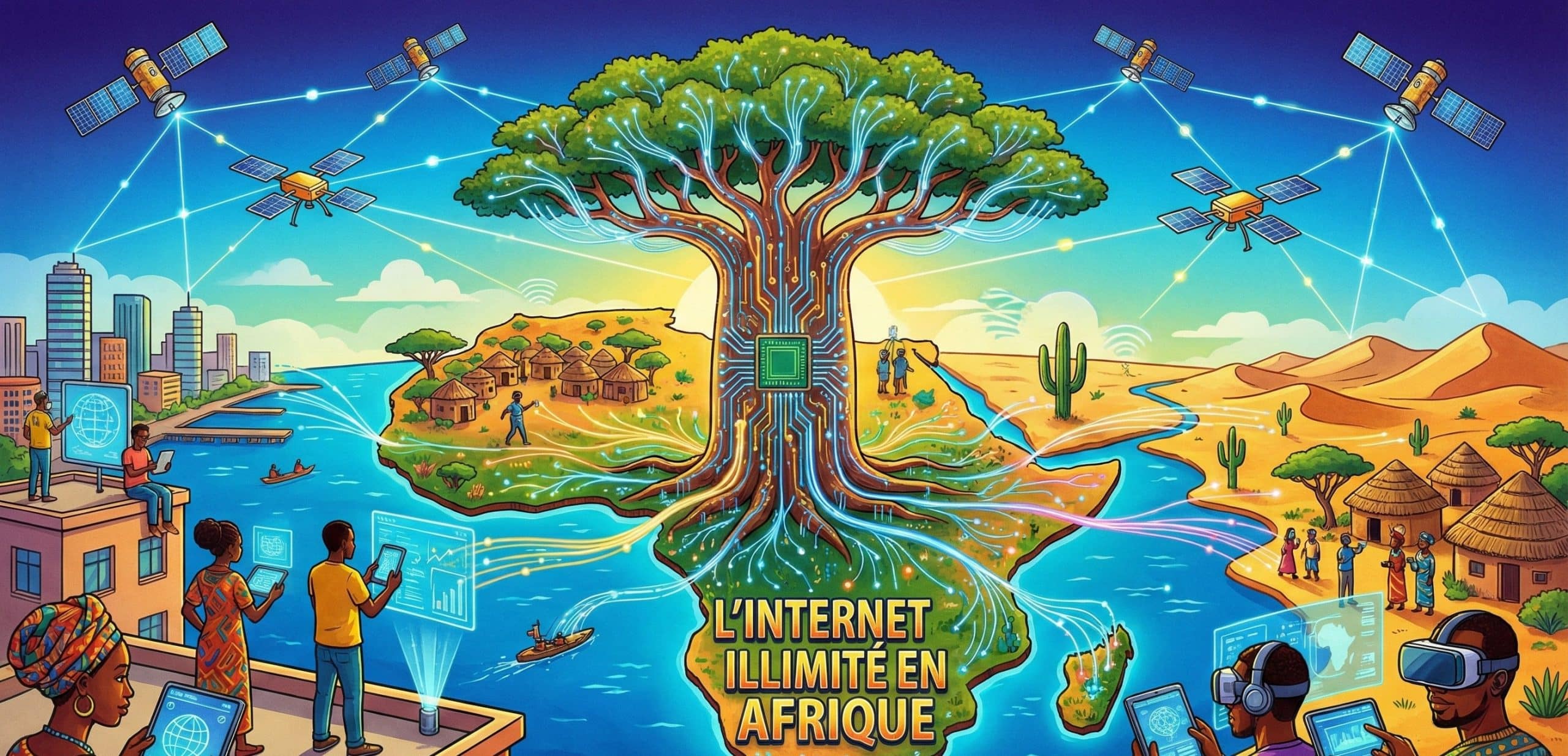 promesse des opérateurs mobiles africains. Internet illimité
