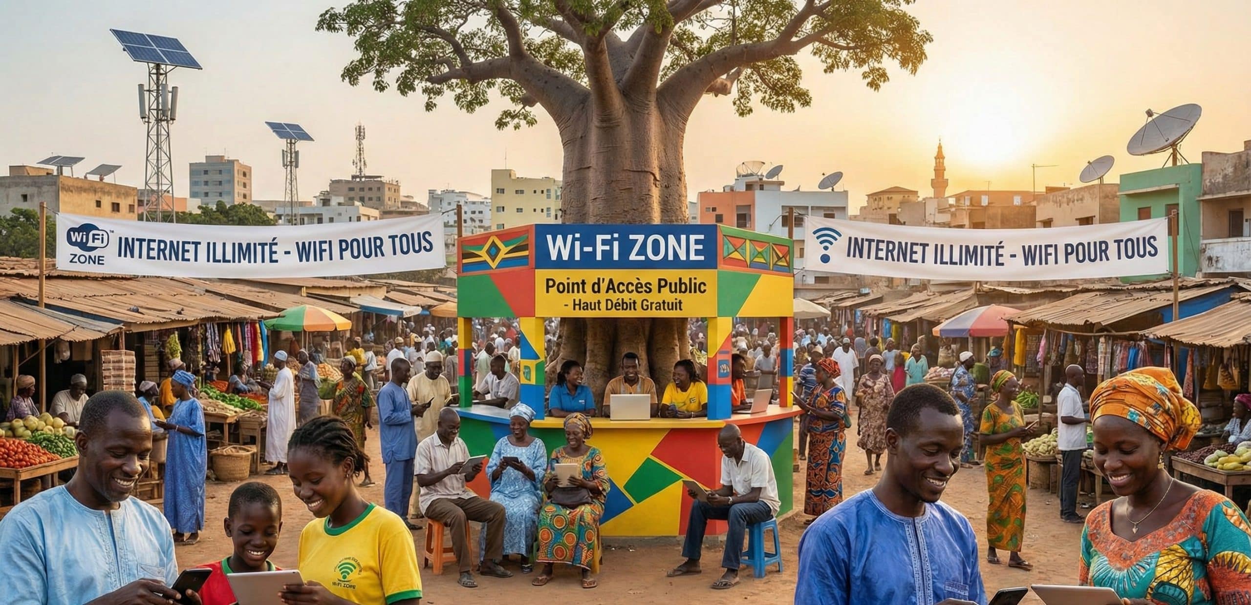Wi-Fi zone Internet illimité Afrique
